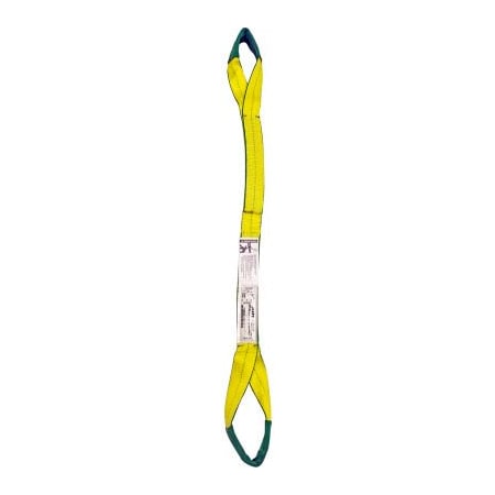 Mazzella Lift America 12' Poly Web Sling Eye & Eye, 2560/3200/6400 Lbs Cap S152015